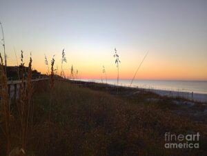 after sunset at the beach photograph