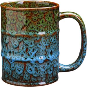 decorative blue mug